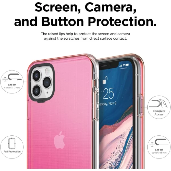 elago Clear Hybrid Case Compatible with iPhone 11 Pro Max Lovely PinkLovely Pink