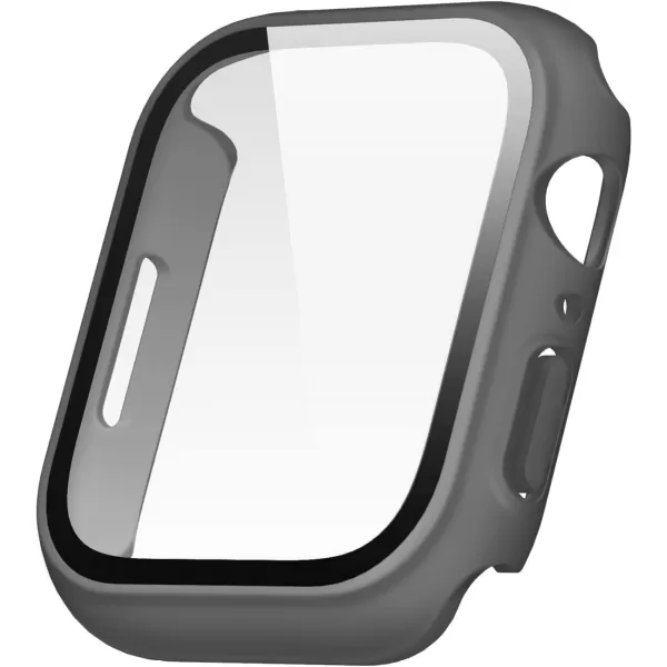 elago Compatible with Apple Watch Series 9 8 7 Screen Protector Clear Shield Compatible with iWatch 45mm 41mm Protection Hard PC  Tempered Glass Full Access Charge Directly 45mm ClearGrey Matte 41mm