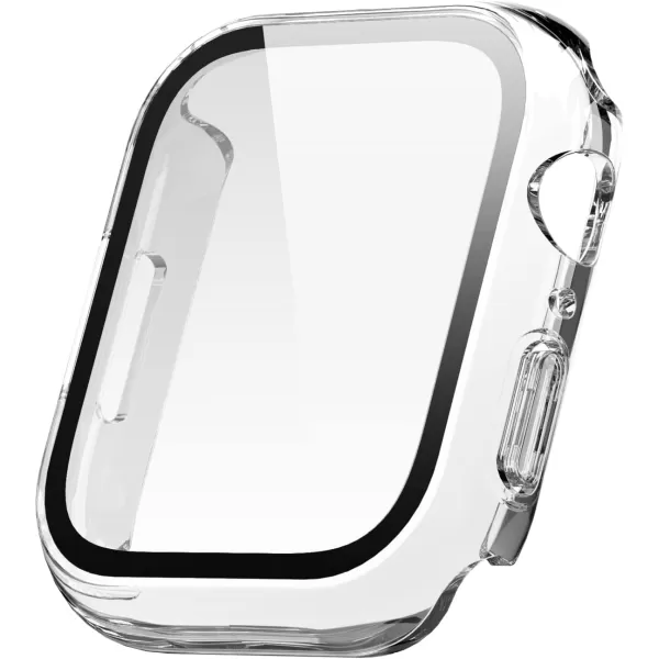 elago Compatible with Apple Watch Series 9 8 7 Screen Protector Clear Shield Compatible with iWatch 45mm 41mm Protection Hard PC  Tempered Glass Full Access Charge Directly 45mm ClearClear 45mm