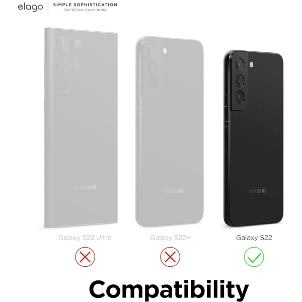 elago Compatible with Samsung Galaxy S22 Case  Liquid Silicone Case Full Body Screen Camera Protective Cover Shockproof Slim Phone Case AntiScratch Soft Microfiber Lining 61 inch Sand PinkBlack