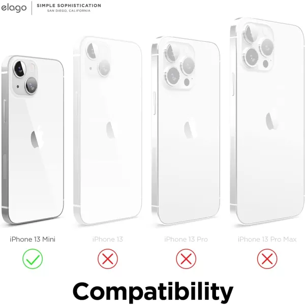 elago Compatible with iPhone 13 Mini Case Liquid Silicone Case Full Body Screen Camera Protective Cover Shockproof Slim Phone Case AntiScratch Soft Microfiber Lining 54 inch PurpleWhite