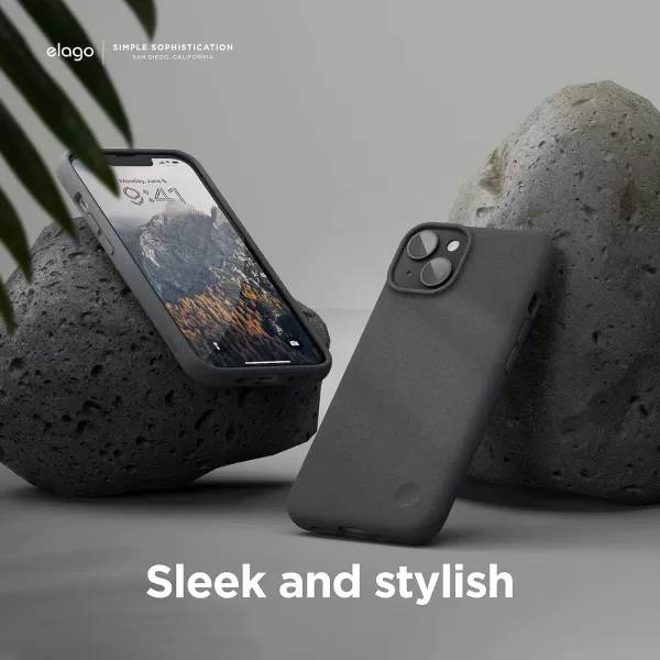 elago Compatible with iPhone 14 Case Pebble Case Full Body Protective Cover Shockproof Special Pebble Coated Slim AntiScratch 61 inch Dark Greyelago Compatible with iPhone 14 Case Pebble Case Full Body Protective Cover Shockproof Special Pebble Coated Slim AntiScratch 61 inch Dark Grey