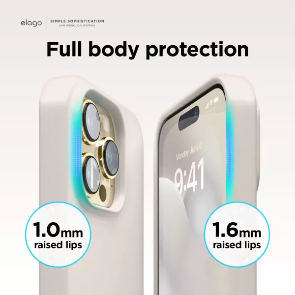 elago Compatible with iPhone 14 Pro Max Case Liquid Silicone Case Full Body Protective Cover Shockproof Slim Phone Case AntiScratch Soft Microfiber Lining 67 inch StoneiPhone 14 Pro Max Stone