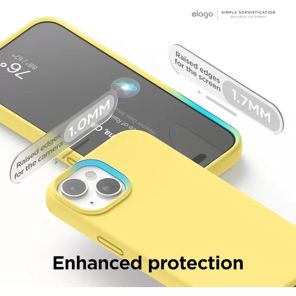 elago Compatible with iPhone Case Liquid Silicone Case Full Body Protective Cover Shockproof Slim Phone Case AntiScratch Soft Microfiber Lining 61 inch Yellowelago Compatible with iPhone Case Liquid Silicone Case Full Body Protective Cover Shockproof Slim Phone Case AntiScratch Soft Microfiber Lining 61 inch Yellow