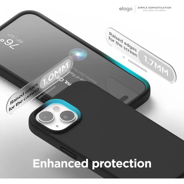 elago Compatible with iPhone Case Liquid Silicone Case Full Body Protective Cover Shockproof Slim Phone Case AntiScratch Soft Microfiber Lining 61 inch Blackelago Compatible with iPhone Case Liquid Silicone Case Full Body Protective Cover Shockproof Slim Phone Case AntiScratch Soft Microfiber Lining 61 inch Black
