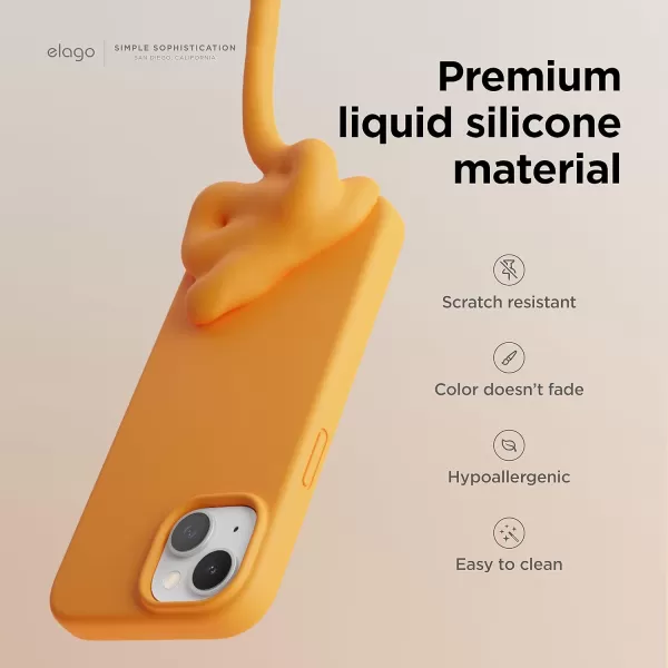 elago Compatible with iPhone Case Liquid Silicone Case Full Body Protective Cover Shockproof Slim Phone Case AntiScratch Soft Microfiber Lining 61 inch Orangeelago Compatible with iPhone Case Liquid Silicone Case Full Body Protective Cover Shockproof Slim Phone Case AntiScratch Soft Microfiber Lining 61 inch Orange