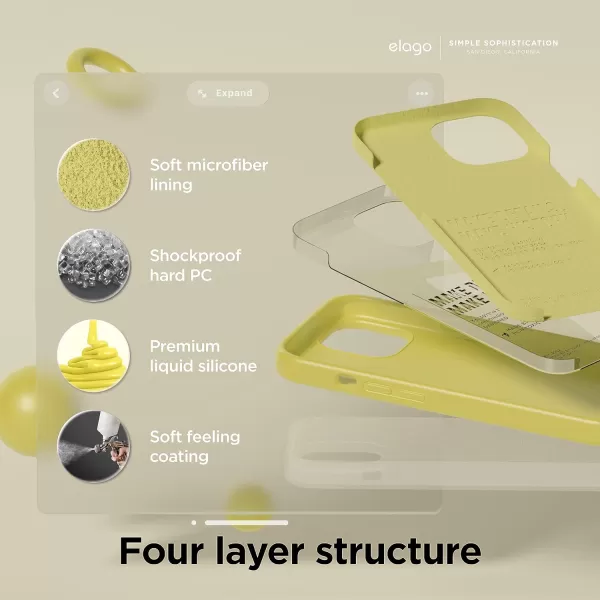 elago Compatible with iPhone Case Liquid Silicone Case Full Body Protective Cover Shockproof Slim Phone Case AntiScratch Soft Microfiber Lining 61 inch Yellowelago Compatible with iPhone Case Liquid Silicone Case Full Body Protective Cover Shockproof Slim Phone Case AntiScratch Soft Microfiber Lining 61 inch Yellow