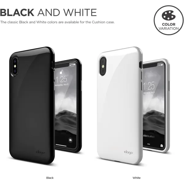 elago Cushion Series for iPhone Xs case iPhone X Case Upgrade Version  AntiSmudge Coat Shock Absorbing TPU Protective Cover for Apple iPhone Xs 2018 iPhone X 2017  Blackelago Cushion Series for iPhone Xs case iPhone X Case Upgrade Version  AntiSmudge Coat Shock Absorbing TPU Protective Cover for Apple iPhone Xs 2018 iPhone X 2017  Black