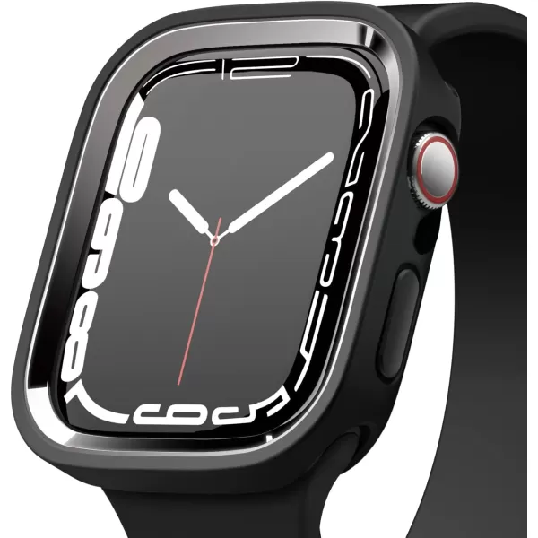 elago Duo Case Compatible with Apple Watch 987654SE Compatible with iWatch 41mm 40mm Full Protection Hard PC  TPU Material Full Access to Screen Two PCs Included Strap not IncludedTPU Black  PC Metalic Dark Grey  Clear 4041mm