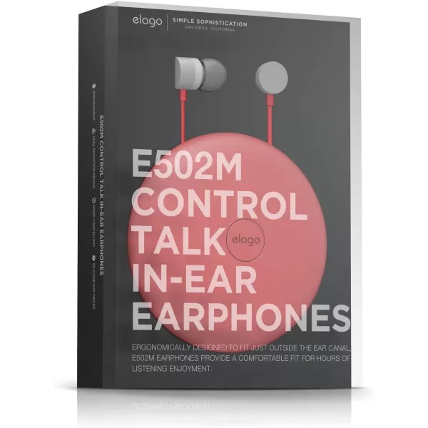 elago E502M Control Talk inEar EarphonesCarrying Case Included Compatible with iPhone 6655S44SGalaxy ControlTalk with Built in MicrophoneWhiteRedelago E502M Control Talk inEar EarphonesCarrying Case Included Compatible with iPhone 6655S44SGalaxy ControlTalk with Built in MicrophoneWhiteRed