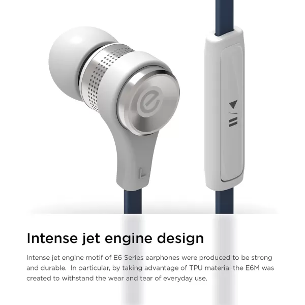 elago E6M Control Talk inEar Earphones ControlTalk with Built in Microphone Champagne GoldWhite