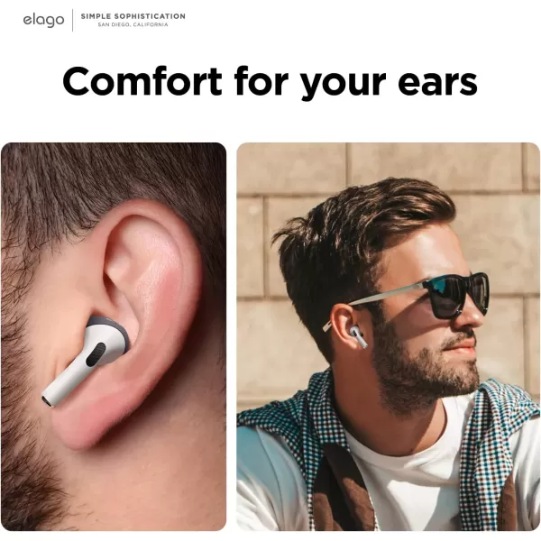 elago Fit in The Case AirPods Pro 2 Ear Tips Cover Designed for Apple AirPods Pro 2 2 Pairs of 2 Colors US Patent Registered Dark Grey amp WhiteMust Watch Installation VideoDark Grey  White