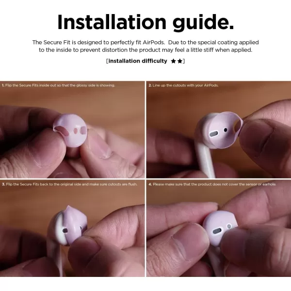 elago Fit in The case Ear Tips Compatible with Apple AirPods 1 amp 2 2 Pairs of 2 Colors  Italian Rose  Coral Blue Italian Rose  Coral Blue