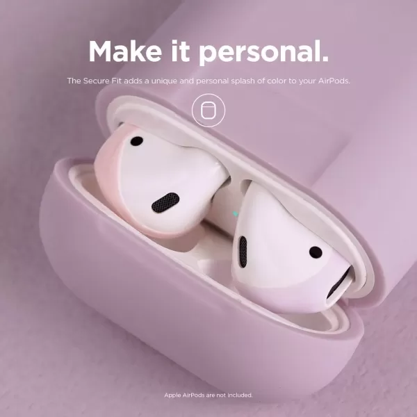 elago Fit in The case Ear Tips Compatible with Apple AirPods 1 amp 2 2 Pairs of 2 Colors  Italian Rose  Coral Blue Lovely Pink  Lavender