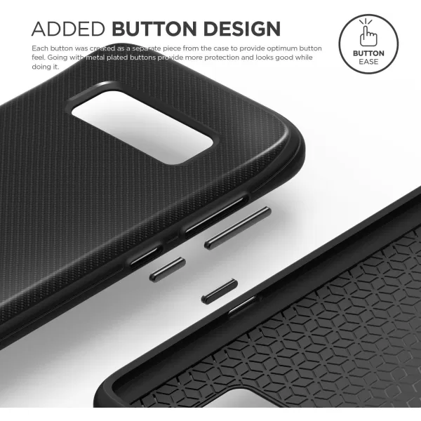 elago Galaxy S8 Case Grip CushionBlack  Device Fitting TestedComfort FitCarbon Fiber PatternAntiShock  for Galaxy S8elago Galaxy S8 Case Grip CushionBlack  Device Fitting TestedComfort FitCarbon Fiber PatternAntiShock  for Galaxy S8