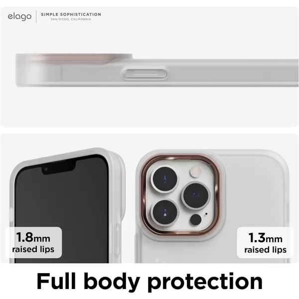 elago Glide Armor Case Designed for iPhone 13 Pro Max Case Drop Protection Shockproof Protective TPU Cover Upgraded Shockproof Mix and Match Parts Enhanced Camera Guard ClearLight BlueiPhone 13 Pro Max ClearRose Gold