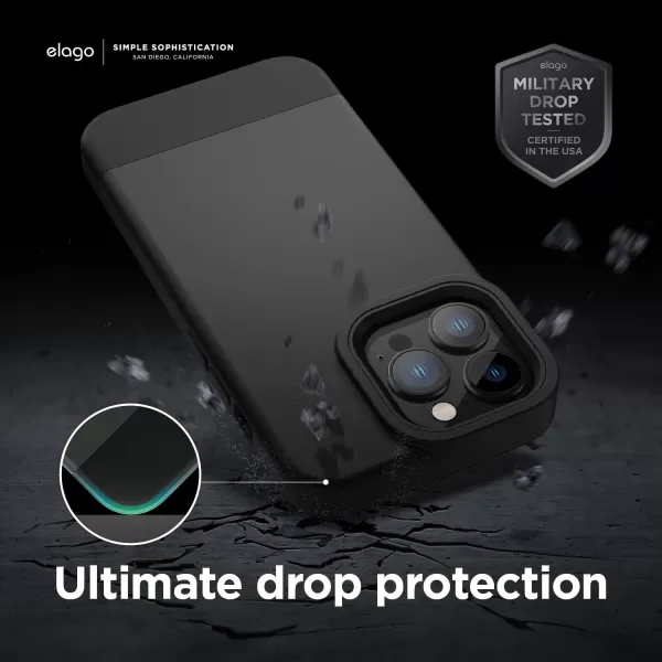 elago Glide Armor Case Designed for iPhone 13 Pro Max Case Drop Protection Shockproof Protective TPU Cover Upgraded Shockproof Mix and Match Parts Enhanced Camera Guard ClearLight BlueiPhone 13 Pro Max Dark GrayBlack