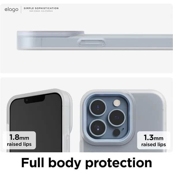 elago Glide Armor Case Designed for iPhone 13 Pro Max Case Drop Protection Shockproof Protective TPU Cover Upgraded Shockproof Mix and Match Parts Enhanced Camera Guard ClearLight BlueiPhone 13 Pro StoneLight Blue