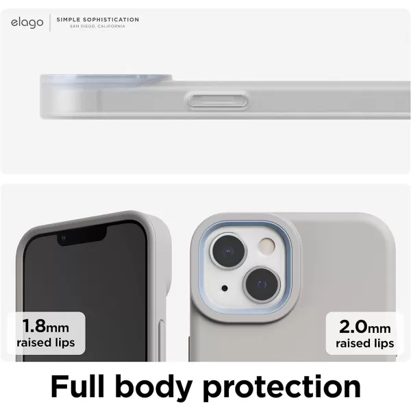 elago Glide Armor Case Designed for iPhone 13 Pro Max Case Drop Protection Shockproof Protective TPU Cover Upgraded Shockproof Mix and Match Parts Enhanced Camera Guard ClearLight BlueiPhone 13 StoneLight Blue