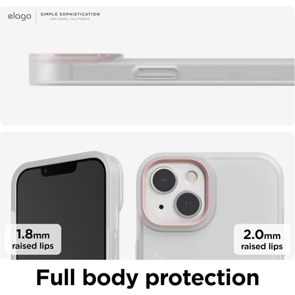 elago Glide Armor Case Designed for iPhone 13 Pro Max Case Drop Protection Shockproof Protective TPU Cover Upgraded Shockproof Mix and Match Parts Enhanced Camera Guard ClearLight BlueiPhone 13 ClearLovely Pink