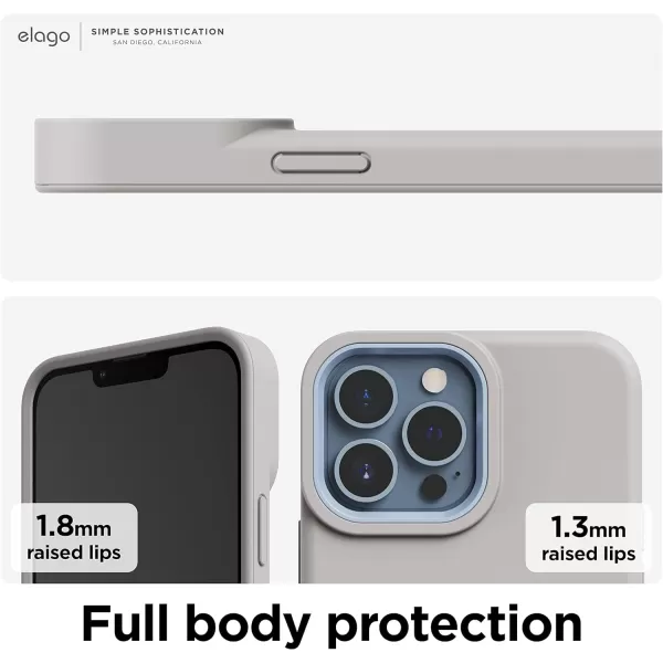 elago Glide Armor Case Designed for iPhone 13 Pro Max Case Drop Protection Shockproof Protective TPU Cover Upgraded Shockproof Mix and Match Parts Enhanced Camera Guard ClearLight BlueiPhone 13 Pro Max StoneLight Blue