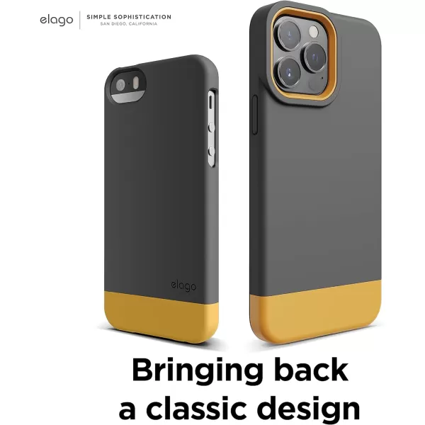 elago Glide Armor Case Designed for iPhone 13 Pro Max Case Drop Protection Shockproof Protective TPU Cover Upgraded Shockproof Mix and Match Parts Enhanced Camera Guard ClearLight BlueiPhone 13 Pro Max Dark GrayYellow