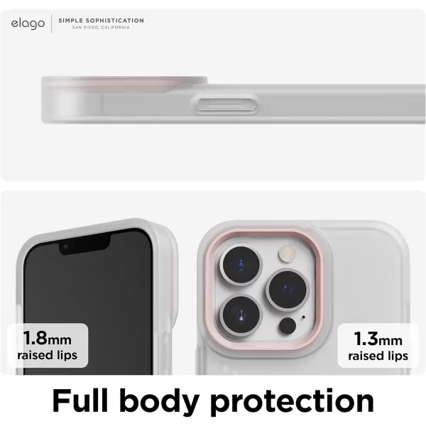 elago Glide Armor Case Designed for iPhone 13 Pro Max Case Drop Protection Shockproof Protective TPU Cover Upgraded Shockproof Mix and Match Parts Enhanced Camera Guard ClearLight BlueiPhone 13 Pro ClearLovely Pink