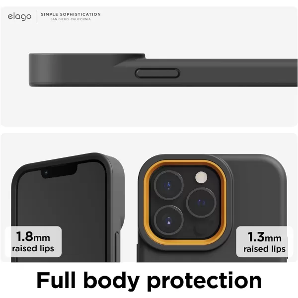 elago Glide Armor Case Designed for iPhone 13 Pro Max Case Drop Protection Shockproof Protective TPU Cover Upgraded Shockproof Mix and Match Parts Enhanced Camera Guard ClearLight BlueiPhone 13 Pro Dark GrayYellow