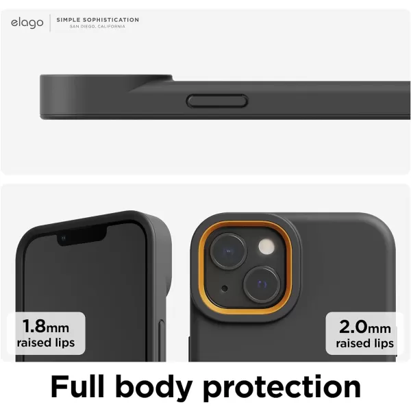 elago Glide Armor Case Designed for iPhone 13 Pro Max Case Drop Protection Shockproof Protective TPU Cover Upgraded Shockproof Mix and Match Parts Enhanced Camera Guard ClearLight BlueiPhone 13 Dark GrayYellow