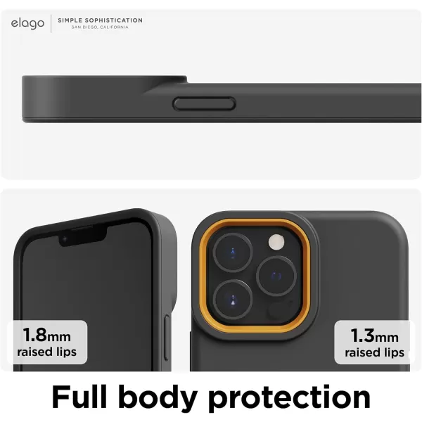 elago Glide Armor Case Designed for iPhone 13 Pro Max Case Drop Protection Shockproof Protective TPU Cover Upgraded Shockproof Mix and Match Parts Enhanced Camera Guard ClearLight BlueiPhone 13 Pro Max Dark GrayYellow