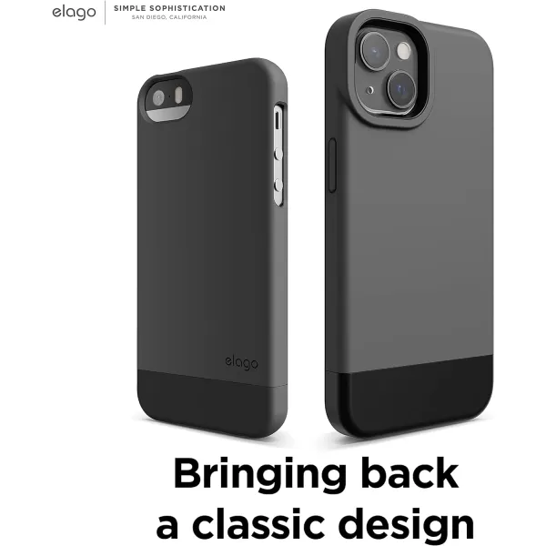 elago Glide Armor Case Designed for iPhone 13 Pro Max Case Drop Protection Shockproof Protective TPU Cover Upgraded Shockproof Mix and Match Parts Enhanced Camera Guard ClearLight BlueiPhone 13 Dark GrayBlack