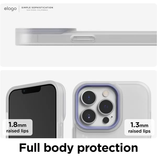 elago Glide Armor Case Designed for iPhone 13 Pro Max Case Drop Protection Shockproof Protective TPU Cover Upgraded Shockproof Mix and Match Parts Enhanced Camera Guard ClearLight BlueiPhone 13 Pro ClearPurple