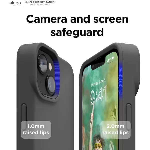 elago Glide Armor Case Designed for iPhone 14 Case Drop Protection Shockproof Protective TPU Cover Upgraded Shockproof Mix and Match Parts Enhanced Camera Guard ClearLovely PinkDark GrayBlack