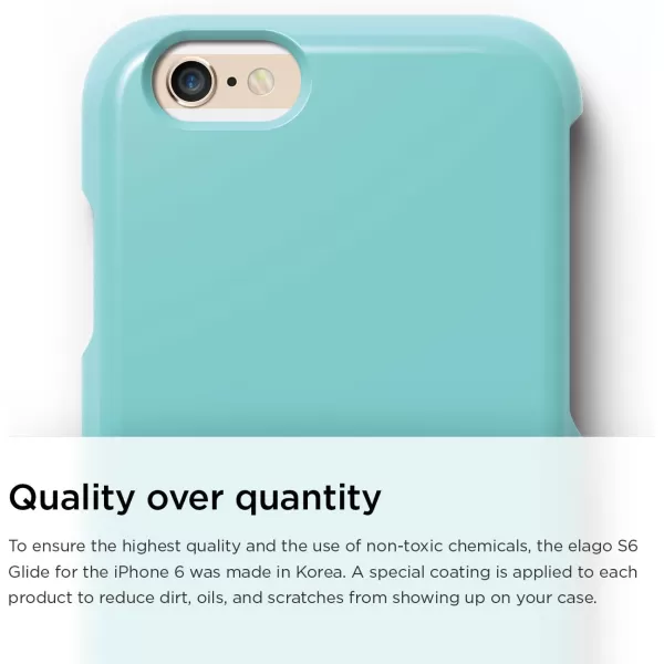 elago Glide Case for The iPhone 6 Plus 55inch  Front Protection Film  Back Protection Film Included  Full Retail Packaging Cotton Candy BlueCreamy YellowCoral Blue  Creamy Yellow