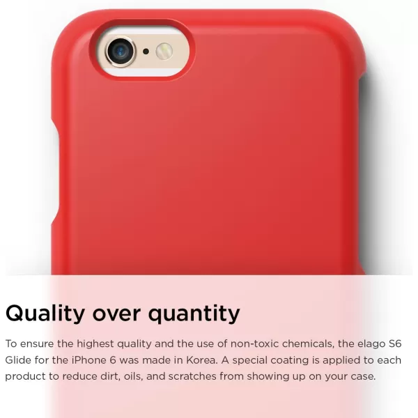 elago Glide Case for The iPhone 6 Plus 55inch  Front Protection Film  Back Protection Film Included  Full Retail Packaging Cotton Candy BlueCreamy YellowExtreme Red  Matt Black