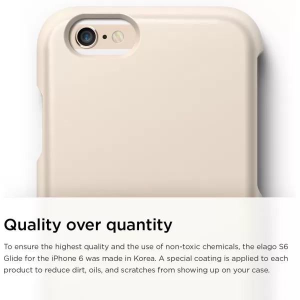 elago Glide Case for The iPhone 6 Plus 55inch  Front Protection Film  Back Protection Film Included  Full Retail Packaging Cotton Candy BlueCreamy YellowChampagne Gold  Metallic Dark Grey