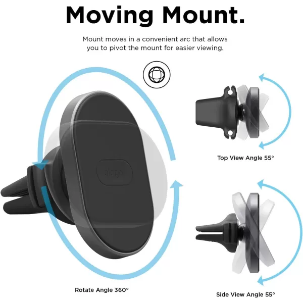 elago Hexa Magnetic Aluminum Car Mount  Premium Aluminium BodyMore MagnetsCompatible Large PhonesFrustrationFree InstallCompatible with Most Air Ventselago Hexa Magnetic Aluminum Car Mount  Premium Aluminium BodyMore MagnetsCompatible Large PhonesFrustrationFree InstallCompatible with Most Air Vents