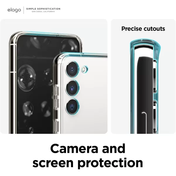 elago Hybrid Case Designed for Samsung Galaxy S23 Case  Precise Camera Cutouts Sleek and Light Design Protective Cover PC  TPU Hybrid Technology Shockproof Bumper TransparentS23 Plus 66