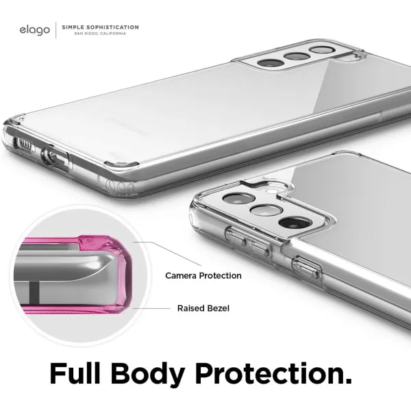 elago Hybrid Clear Case Compatible with Galaxy S21 Case Cover Clear Shockproof Bumper Cover Protective Caseelago Hybrid Clear Case Compatible with Galaxy S21 Case Cover Clear Shockproof Bumper Cover Protective Case