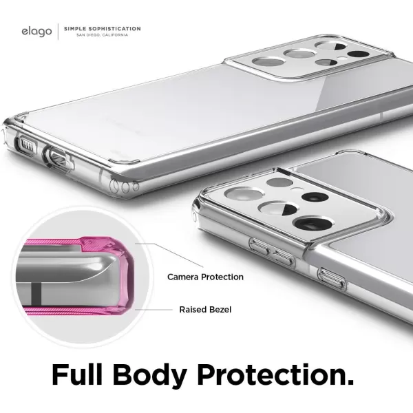 elago Hybrid Clear Case Compatible with Galaxy S21 Ultra Case Cover Clear Shockproof Bumper Cover Protective Caseelago Hybrid Clear Case Compatible with Galaxy S21 Ultra Case Cover Clear Shockproof Bumper Cover Protective Case