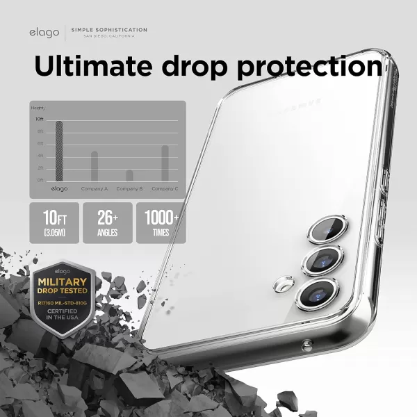 elago Hybrid Clear Case Compatible with Samsung Galaxy A54 5G Case Precise Camera Cutouts Drop Protection Shockproof Protective Cover PC  TPU Hybrid Technologies Full Cover Design Clearelago Hybrid Clear Case Compatible with Samsung Galaxy A54 5G Case Precise Camera Cutouts Drop Protection Shockproof Protective Cover PC  TPU Hybrid Technologies Full Cover Design Clear