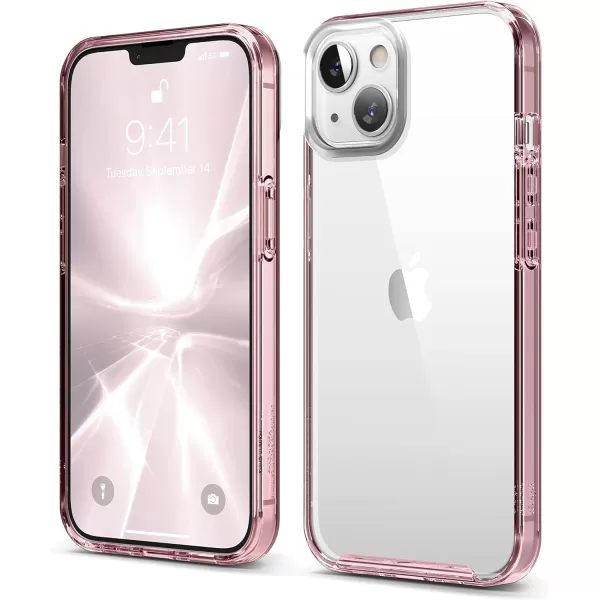 elago Hybrid Clear Case Compatible with iPhone 12 Mini Case 54 Inch Red  Shockproof Bumper Cover Protective CaseiPhone 13 Lovely Pink