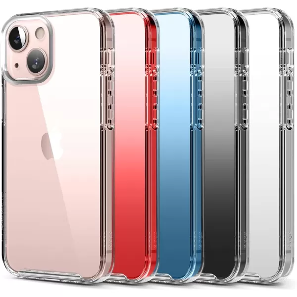 elago Hybrid Clear Case Compatible with iPhone 12 Mini Case 54 Inch Red  Shockproof Bumper Cover Protective CaseiPhone 13 Mini Transparent