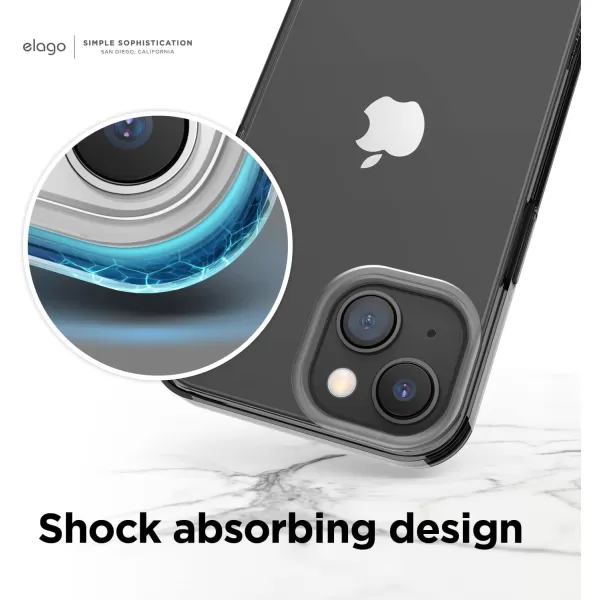 elago Hybrid Clear Case Compatible with iPhone 12 Mini Case 54 Inch Red  Shockproof Bumper Cover Protective CaseiPhone 14 Black