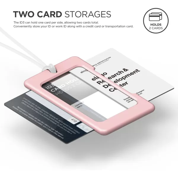 elago ID3 ID Card Holder BodyDark GreyStrapJean Indigo  Two Card StorageLighter Silicone StrapLight Weight  for ID Cards amp Credit CardsBodypink  Straptransparency