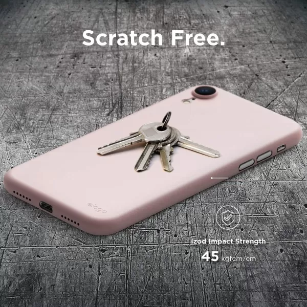 elago Inner Core Series case Comaptible with iPhone XR White  Thinnest and LightestSupport Wireless ChargingOnly Protects Against ScratchesLovely Pink