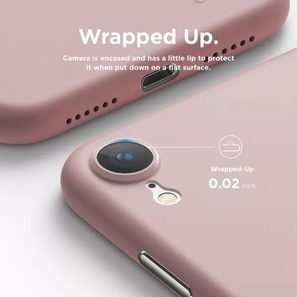 elago Inner Core Series case Comaptible with iPhone XR White  Thinnest and LightestSupport Wireless ChargingOnly Protects Against ScratchesLovely Pink