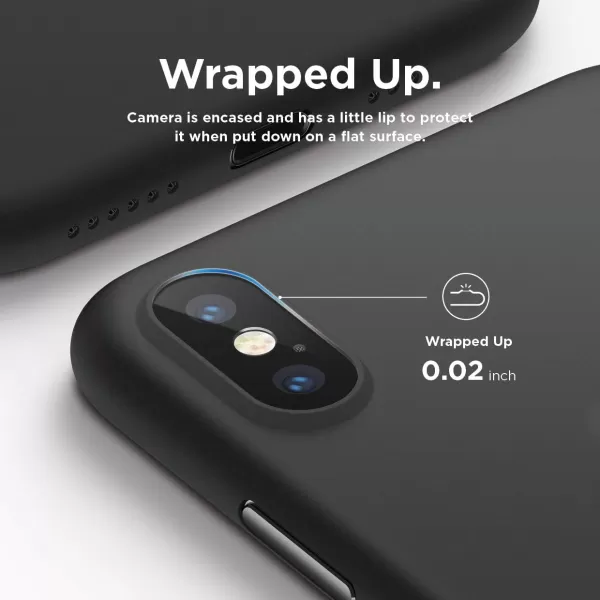 elago Inner Core Series iPhone Xs case Black  Thinnest and LightestSupport Wireless ChargingOnly Protects Against Scratches Compatible with iPhone Xs 2018Black