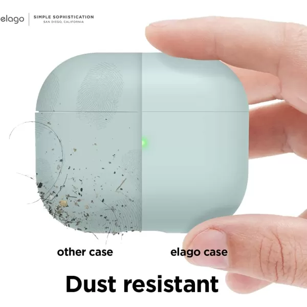 elago Liquid Hybrid Case Compatible with AirPods 3rd Generation Case  Compatible with AirPods 3 Case Cover Triple Layer Protection Wireless Charging Shock Resistant Easily Cleaned StoneMint