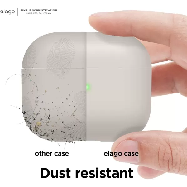 elago Liquid Hybrid Case Compatible with AirPods 3rd Generation Case  Compatible with AirPods 3 Case Cover Triple Layer Protection Wireless Charging Shock Resistant Easily Cleaned StoneStone